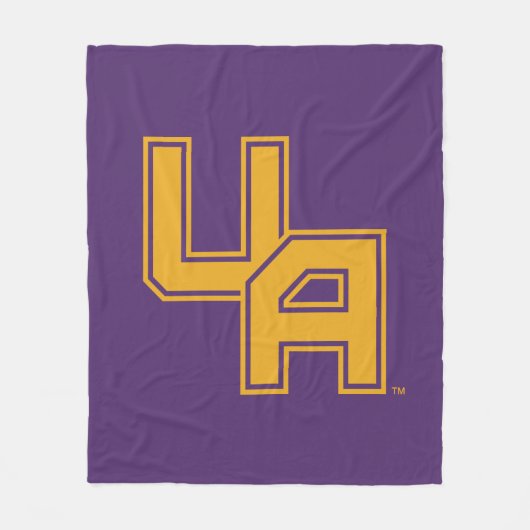 Universität Albany - Initials-Logo Fleecedecke (Vorderseite)