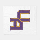 Universität Albany - Initials-Logo Fleecedecke (Vorderseite (Horizontal))