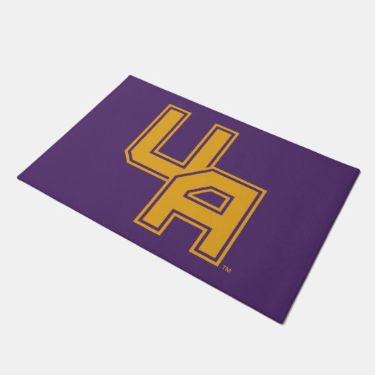 Universität Albany - Initials-Logo Fußmatte (Schrägansicht)