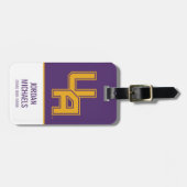 Universität Albany - Initials-Logo Gepäckanhänger (Vorderseite horizontal)