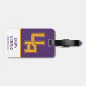 Universität Albany - Initials-Logo Gepäckanhänger (Rückseite horizontal)