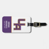 Universität Albany - Initials-Logo Gepäckanhänger (Vorderseite horizontal)