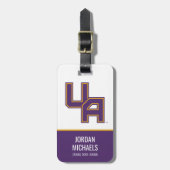 Universität Albany - Initials-Logo Gepäckanhänger (Vorderseite vertikal)