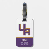 Universität Albany - Initials-Logo Gepäckanhänger (Rückseite vertikal)