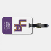 Universität Albany - Initials-Logo Gepäckanhänger (Rückseite horizontal)