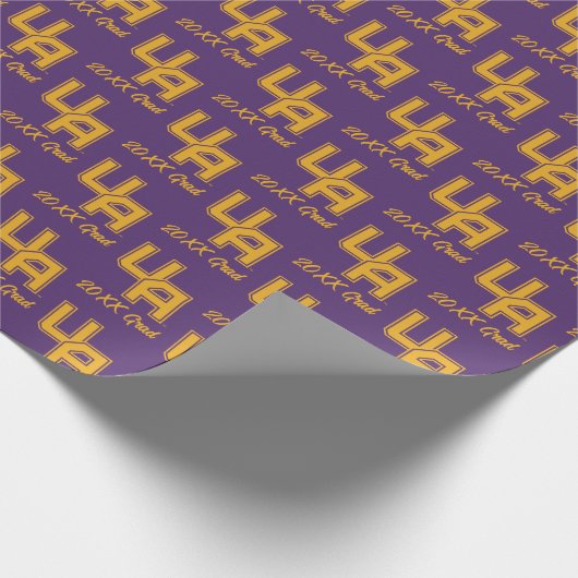 Universität Albany - Initials-Logo Geschenkpapier (Ecke)