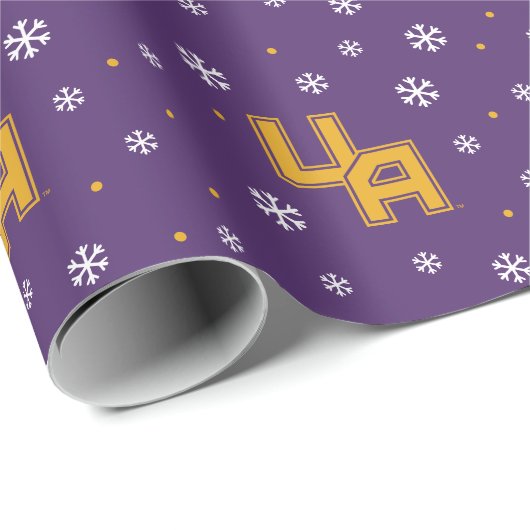 Universität Albany - Initials-Logo Geschenkpapier (Rolleneckpunkt)