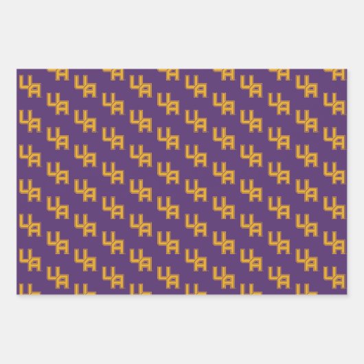 Universität Albany - Initials-Logo Geschenkpapier Set (Vorderseite 3)