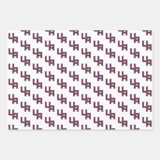 Universität Albany - Initials-Logo Geschenkpapier Set (Vorderseite)