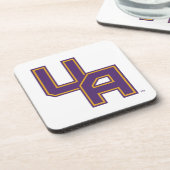 Universität Albany - Initials-Logo Getränkeuntersetzer (Linke Seite)