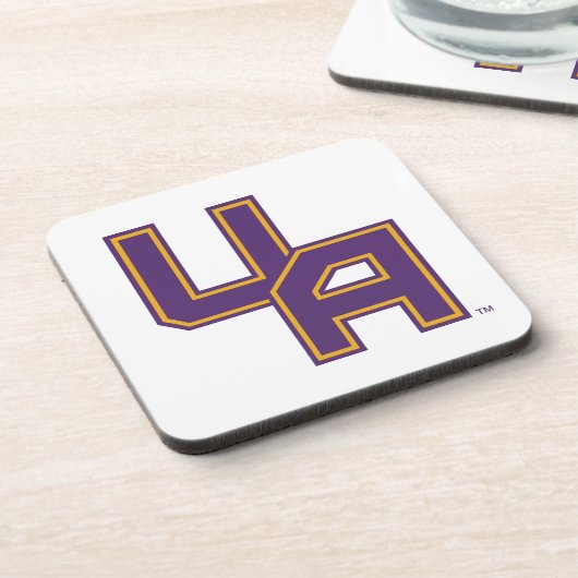 Universität Albany - Initials-Logo Getränkeuntersetzer (Linke Seite)