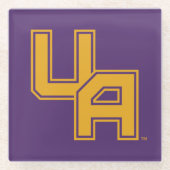 Universität Albany - Initials-Logo Glasuntersetzer (Vorderseite)