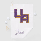 Universität Albany - Initials-Logo Golfhandtuch (Insitu)
