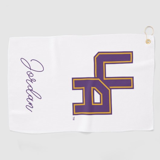 Universität Albany - Initials-Logo Golfhandtuch (Horizontal)