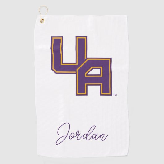 Universität Albany - Initials-Logo Golfhandtuch (Vorderseite)