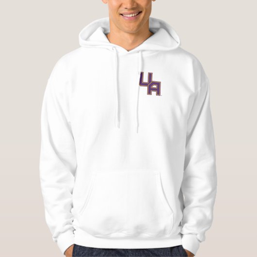 Universität Albany - Initials-Logo Hoodie (Vorderseite)