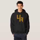 Universität Albany - Initials-Logo Hoodie (Vorne ganz)