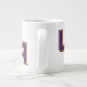 Universität Albany - Initials-Logo Jumbo-Tasse (Rückseite)