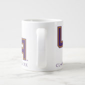 Universität Albany - Initials-Logo Jumbo-Tasse (Rückseite)
