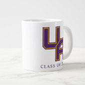 Universität Albany - Initials-Logo Jumbo-Tasse (Vorderseite Rechts)