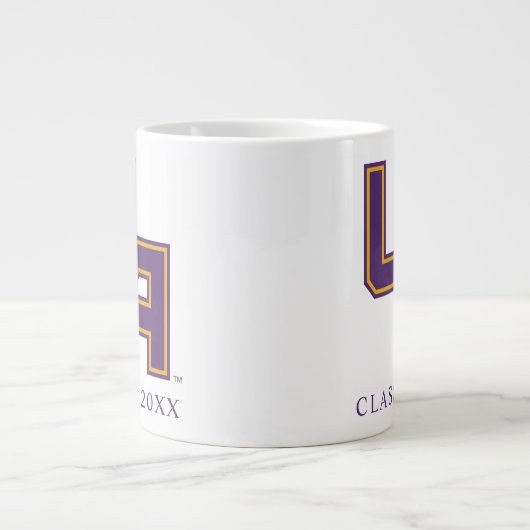 Universität Albany - Initials-Logo Jumbo-Tasse (Vorderseite)