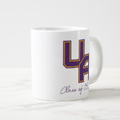 Universität Albany - Initials-Logo Jumbo-Tasse (Vorderseite Rechts)
