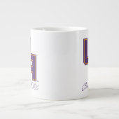 Universität Albany - Initials-Logo Jumbo-Tasse (Vorderseite)