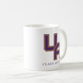Universität Albany - Initials-Logo Kaffeetasse (VorderseiteRechts)