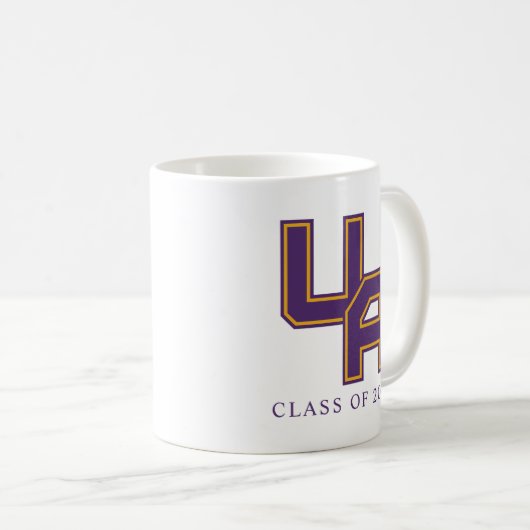 Universität Albany - Initials-Logo Kaffeetasse (VorderseiteRechts)