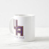 Universität Albany - Initials-Logo Kaffeetasse (Vorderseite Links)