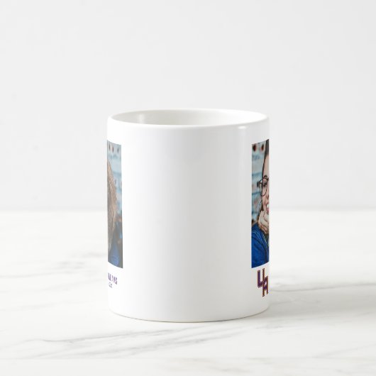 Universität Albany - Initials-Logo Kaffeetasse (Mittel)