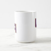 Universität Albany - Initials-Logo Kaffeetasse (Mittel)