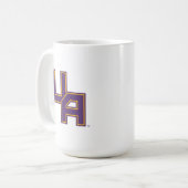 Universität Albany - Initials-Logo Kaffeetasse (Vorderseite Links)