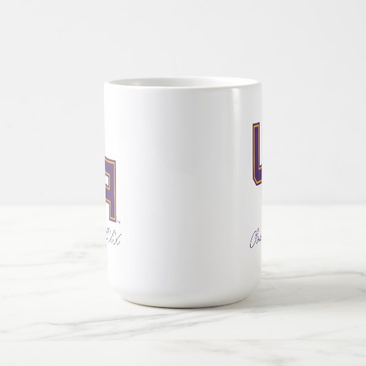 Universität Albany - Initials-Logo Kaffeetasse (Mittel)