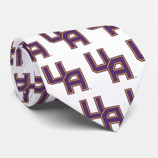 Universität Albany - Initials-Logo Krawatte (Gerollt)