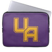 Universität Albany - Initials-Logo Laptopschutzhülle (Vorderseite)