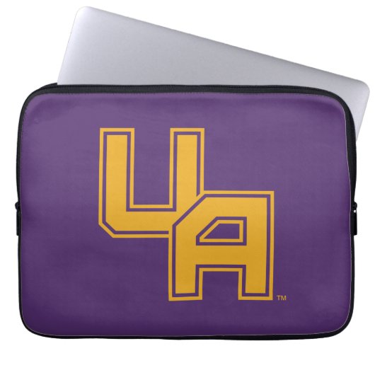 Universität Albany - Initials-Logo Laptopschutzhülle (Vorderseite)