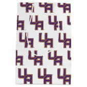Universität Albany - Initials-Logo Mittlere Geschenktüte (Rückseite)
