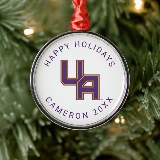 Universität Albany - Initials-Logo Ornament Aus Metall (Baum)