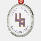 Universität Albany - Initials-Logo Ornament Aus Metall (Links)