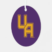 Universität Albany - Initials-Logo Ornament Aus Metall (Vorderseite links)