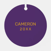 Universität Albany - Initials-Logo Ornament Aus Metall (Rückseite)