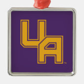 Universität Albany - Initials-Logo Ornament Aus Metall (Vorne)