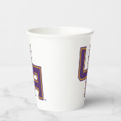 Universität Albany - Initials-Logo Pappbecher (Links)