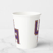 Universität Albany - Initials-Logo Pappbecher (Rechts)