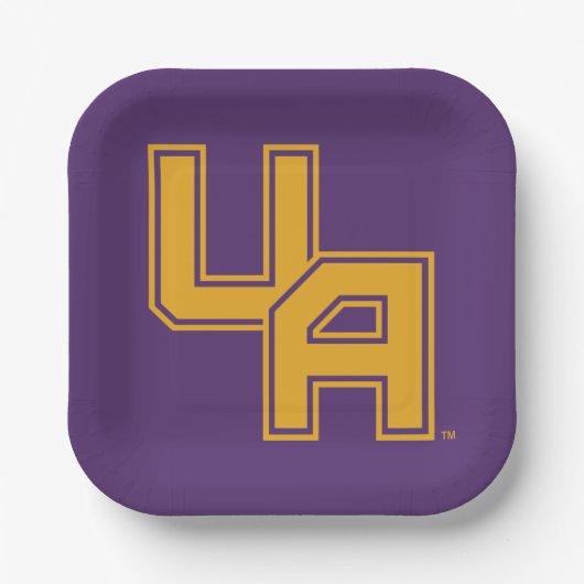 Universität Albany - Initials-Logo Pappteller (Vorderseite)