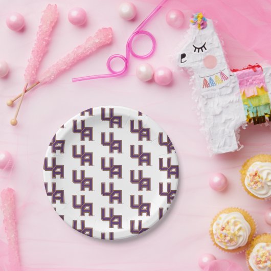 Universität Albany - Initials-Logo Pappteller (Party)