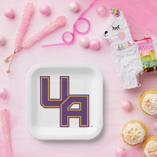 Universität Albany - Initials-Logo Pappteller (Party)