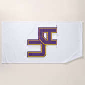 Universität Albany - Initials-Logo Strandtuch (Vorderseite)