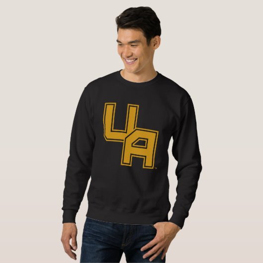 Universität Albany - Initials-Logo Sweatshirt (Vorne ganz)